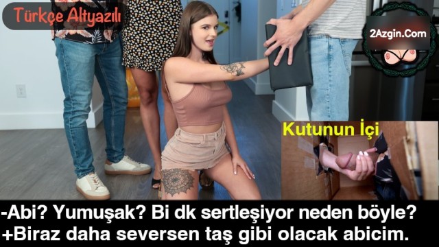 Kız kardeşine hediye kutusunun içine koyduğu yarrağını elletti